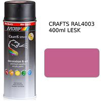 Sprej Crafts růžový RAL4003 400ml