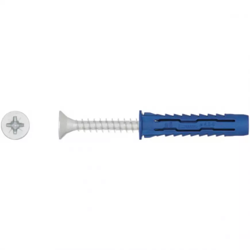 Hmoždinka univerzální uzlovací 4ALL 6 mm - nylon s vrutem; 4,5 x 40 mm; (100 ks/bal.)