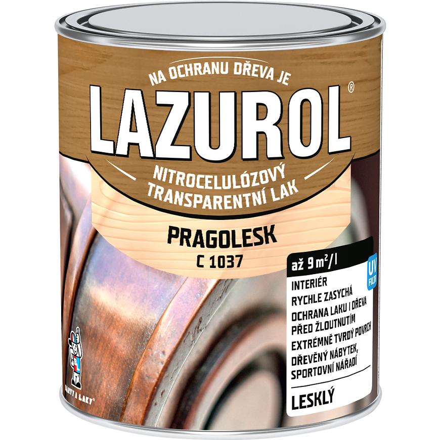 Levně Lazurol Pragolesk nitrocelulózový lak na dřevo 0,75l