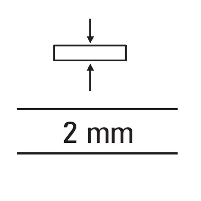 Křížky distanční s úchytkou 2 mm (70 ks)