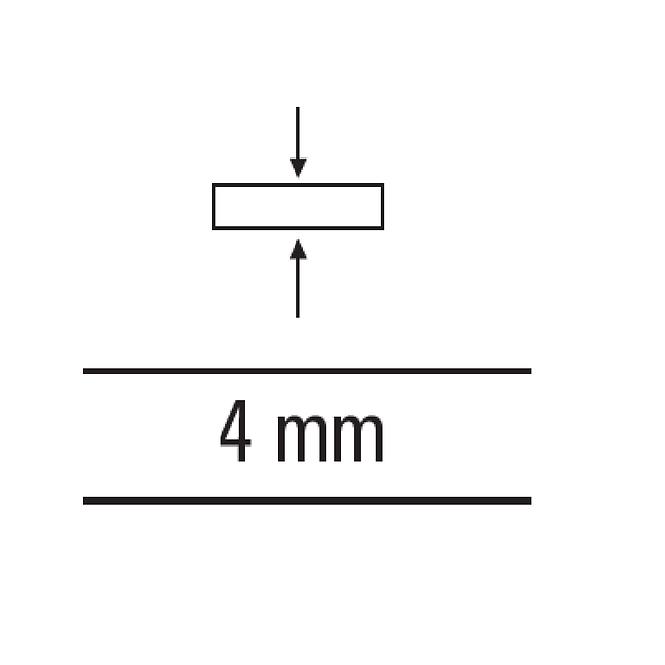 Křížky distanční s úchytkou 4 mm (70 ks)