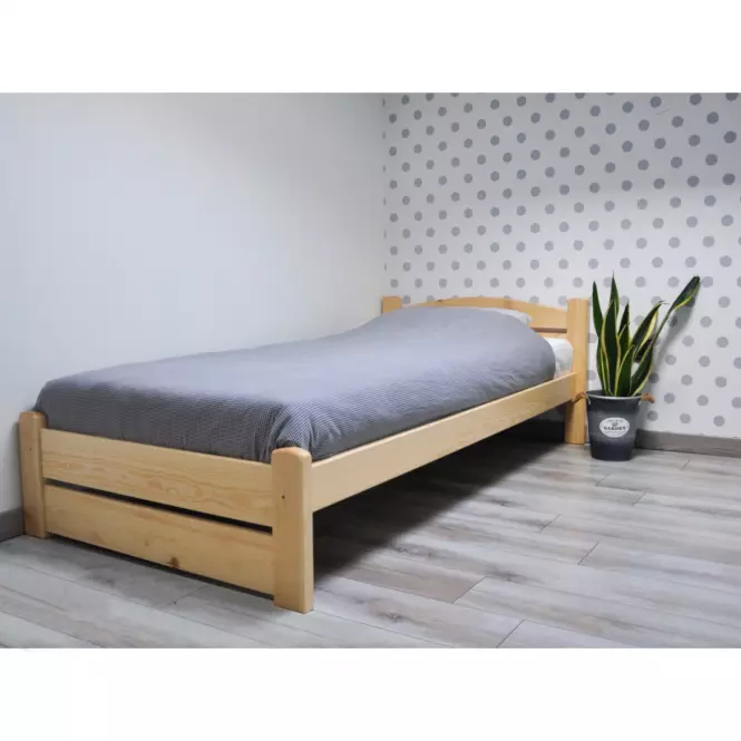 Postel 90x200 cm Borovice