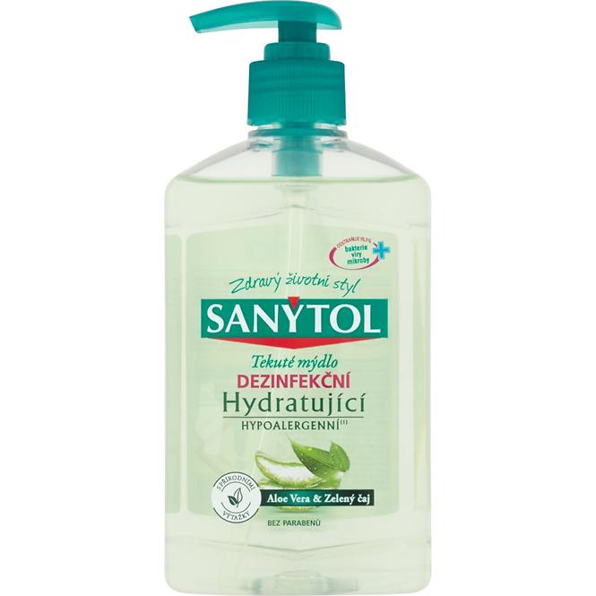 Dezinfekční tekuté mýdlo Sanytol hydratující aloe vera & zelený čaj 250 ml