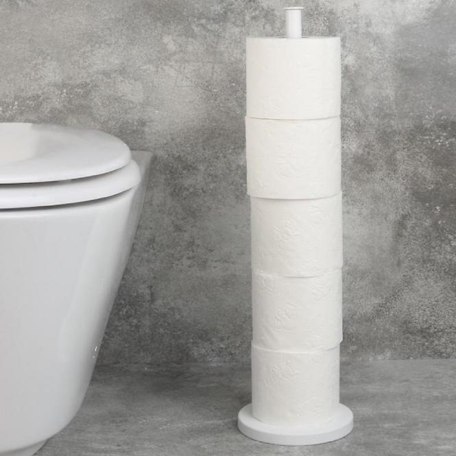 Stojan na toaletní papír bílý