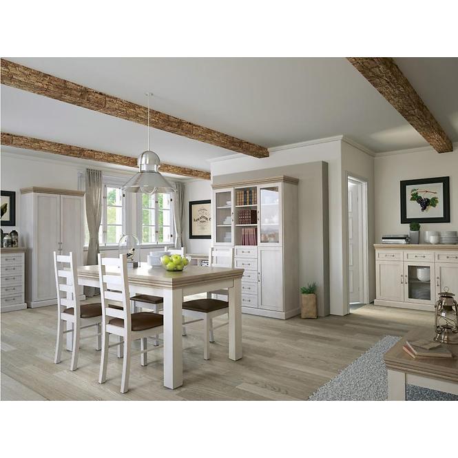 Komoda Royal 127cm Borovice Nord/Dub, RS,3