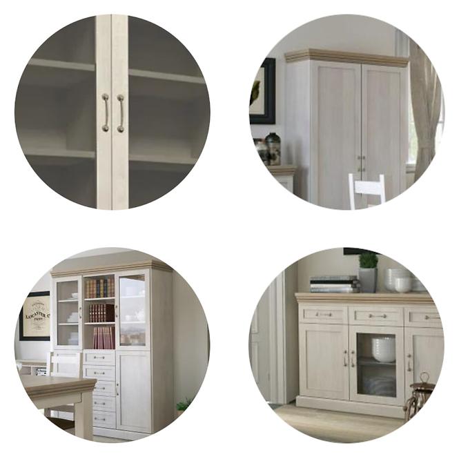 Komoda Royal 127cm Borovice Nord/Dub, RS,4