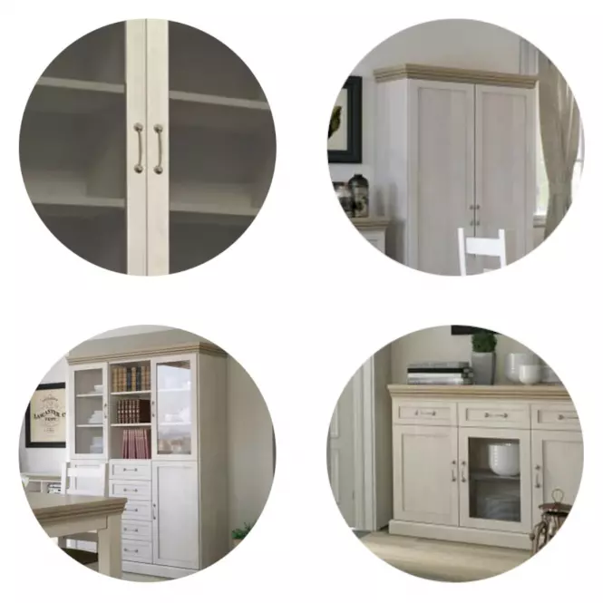 Vitrina Royal 87cm Borovice Nord/Dub, W4D,4