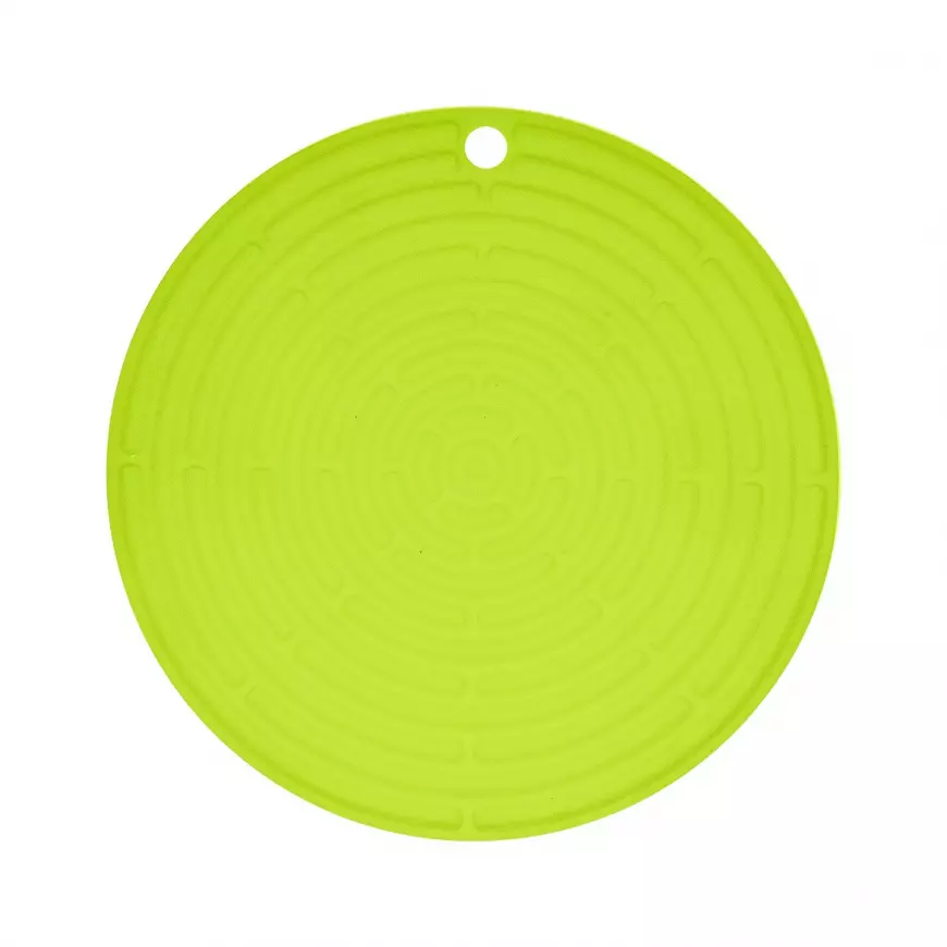 Silikonová podložka kulatá lemon