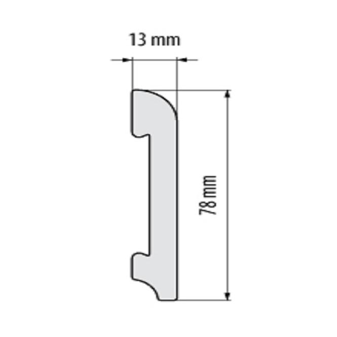 Podlahová lišta Elegance LPC-11-148 stříbrný kartáčovaný