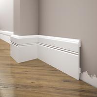 Podlahová lišta Elegance LPC-18-101 bílá mat
