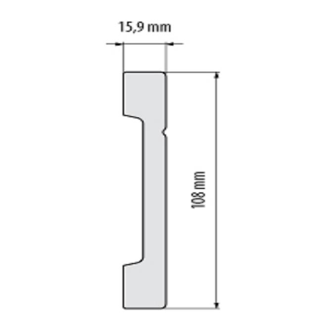 Podlahová lišta Elegance LPC-20-148 stříbrný kartáčovaný