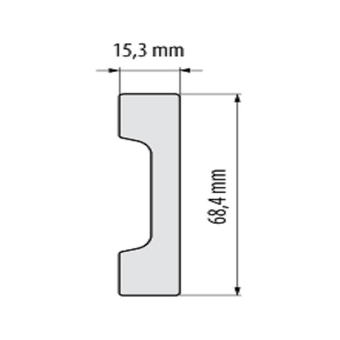 Podlahová lišta Elegance LPC-23-148 stříbrný kartáčovaný