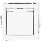 Zásuvka vodotěsná bílá d dgpb-1z