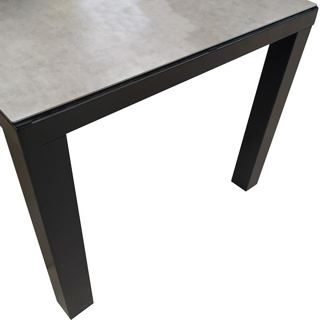 Zahradní set Finn keramický stůl + 4 šedých židlí,10