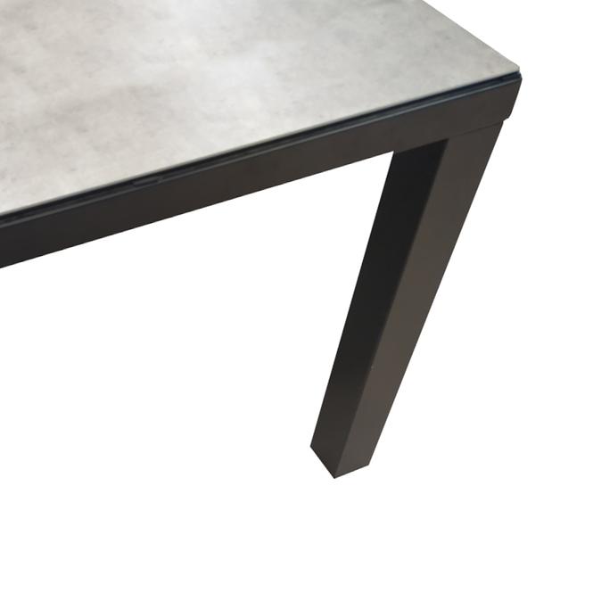 Zahradní set Finn keramický stůl + 4 šedých židlí,11