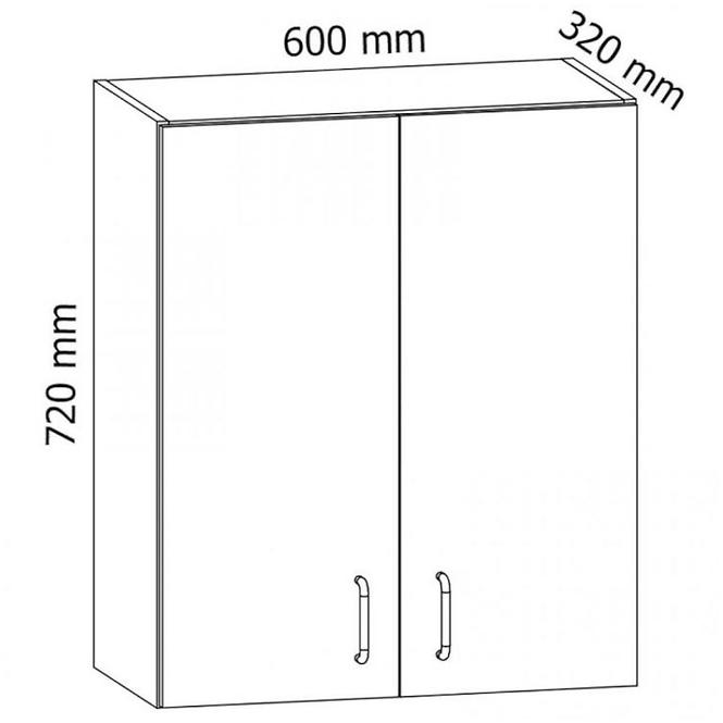 Kuchyňská skříňka Linea G60 Grey,2
