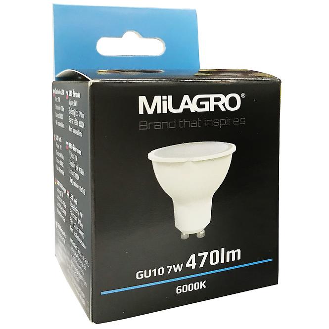 Žárovka LED GU10 7W 6000K 389 MILAGRO