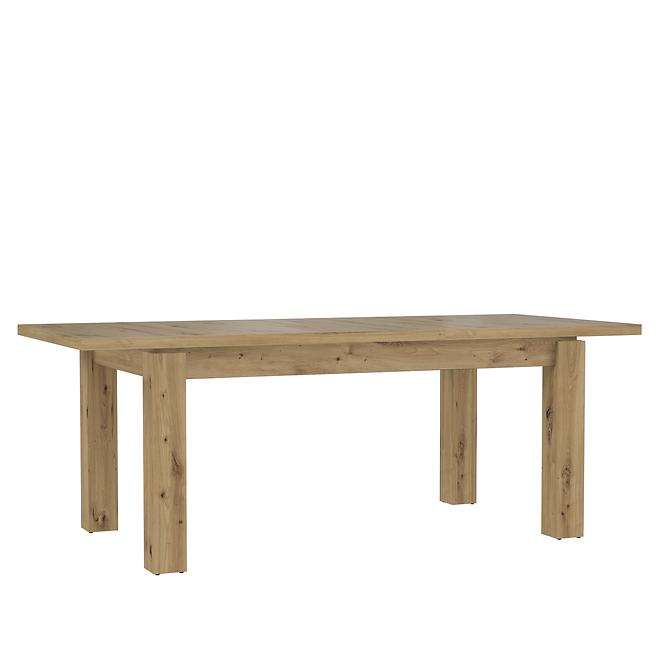 Stůl Trondheim 160x90+47cm Dub Artisan/Černá,2
