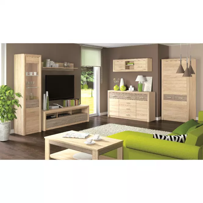 Konferenční stolek Castel 103cm dub sonoma/ sonoma lanýž,3