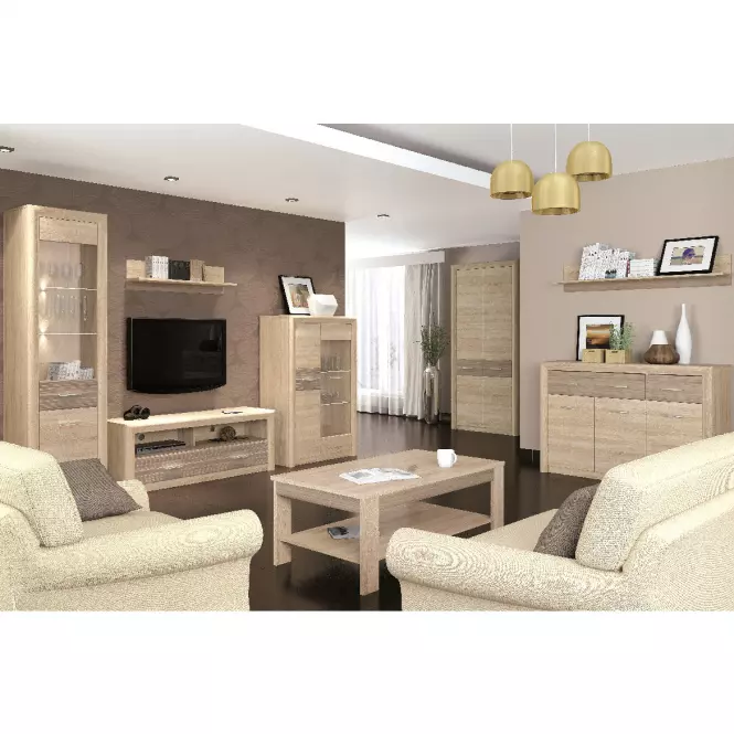 Konferenční stolek Castel 103cm dub sonoma/ sonoma lanýž,4