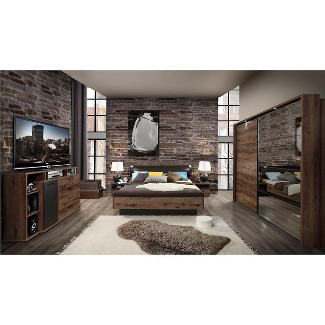 Komoda Jacky 153cm Dub Ušlechtilý / Černá,6