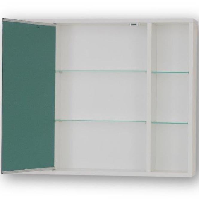 Závěsná skříňka se zrcadlem bílá Maja 70