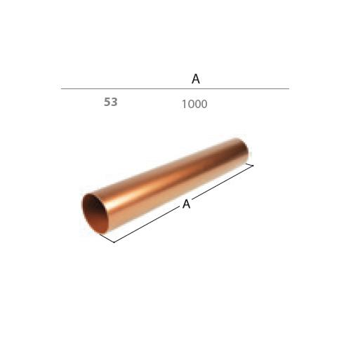 Svodová trubka antracit-metalic 53 mm/1 mb MARLEY
