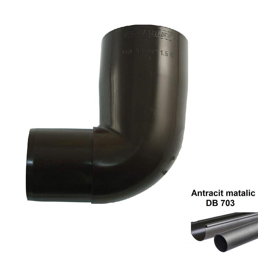 Koleno svodu antracit-metalic 53 mm/45 MARLEY