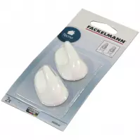 Háčky ovál bílé 5cm 686008