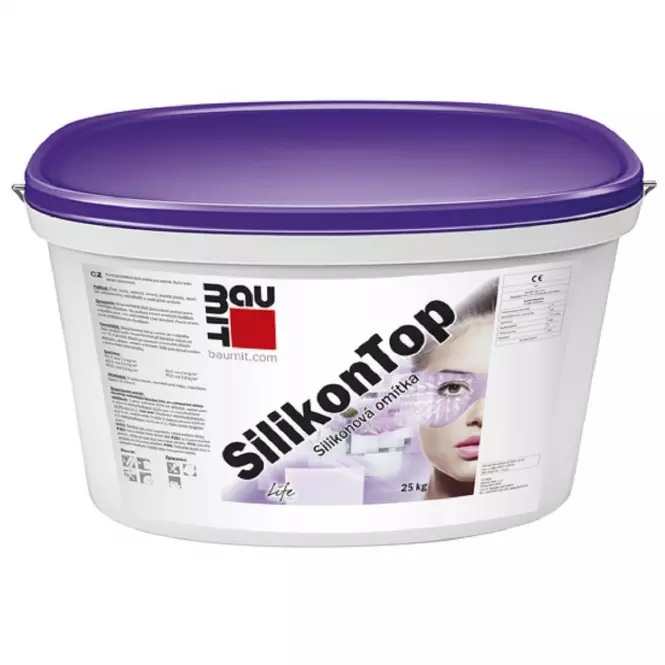 Silikonová omítka Baumit Silikontop 1,5 mm 25 kg – odstín 0578,2