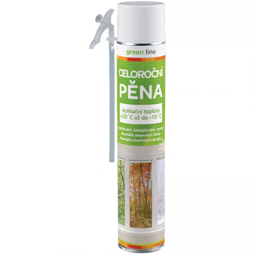 Montážní pěna celoroční Green Line trubičková 750 ml