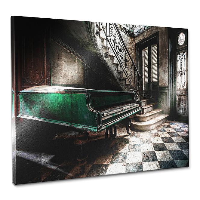 Obraz Canvas Silver1 85x113x2,8 EX518 Green Piano