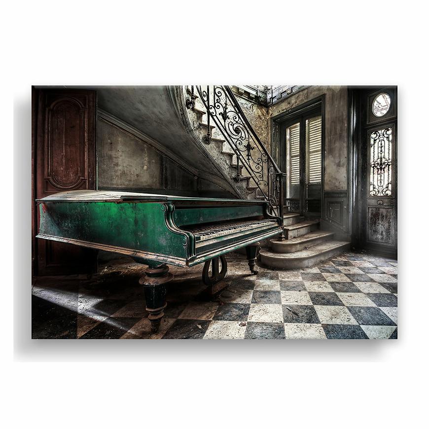 Obraz Na Plátně Canvas 85x113x2,8 Green Piano