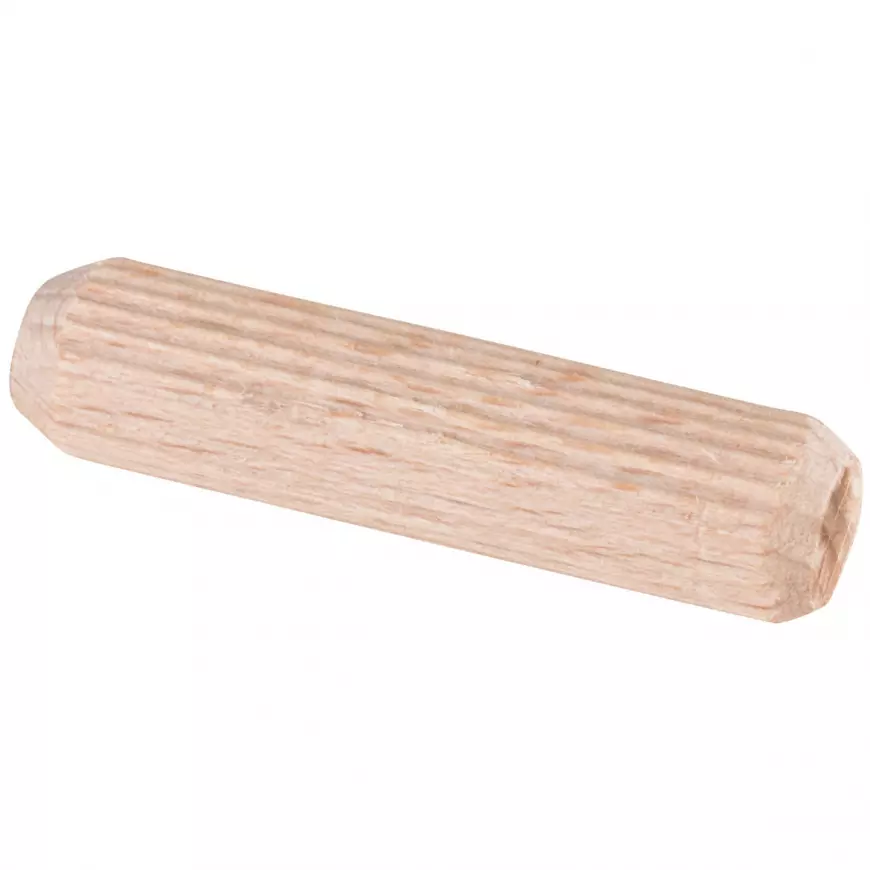 Dřevěný kolík 10x40mm, rýhovaný, 30 ks