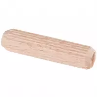 Dřevěný kolík 6x30mm, rýhovaný, 50 ks