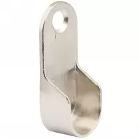 Držák oválné šatní tyče 30x15mm, zinkovaný, 2 ks