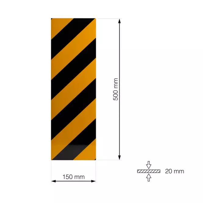 Ochranný pěnový pás 500x150mm, samolepící