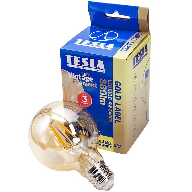 LED žárovka Globe G80 Vintage 4W E27 2400K