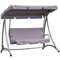 Zahradní houpačka šedá 193x120x167