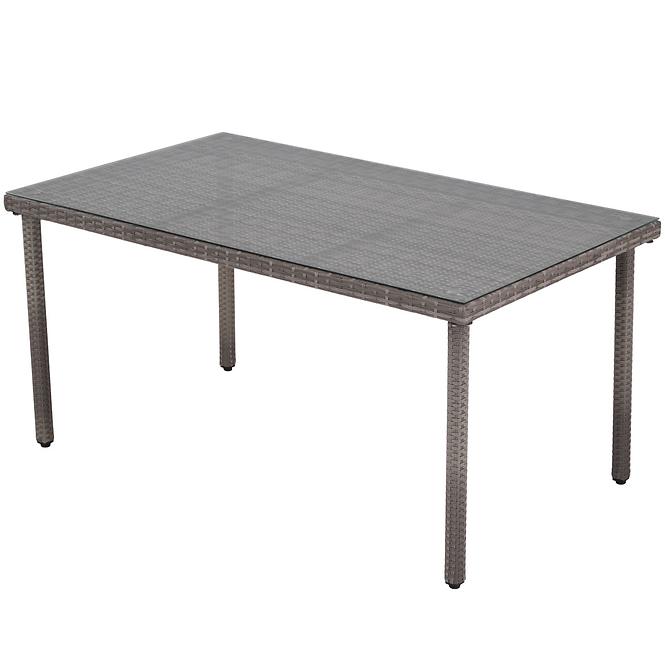Stůl HAITI ratan, šedý
