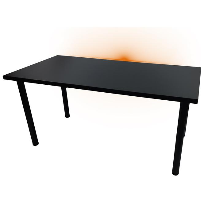 Psací Stůl Pro Hráča 136cm Model 1 Černá Horní