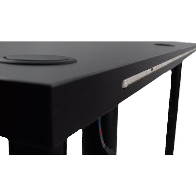 Psací Stůl Pro Hráča 136cm Model 2 Černá Nízký