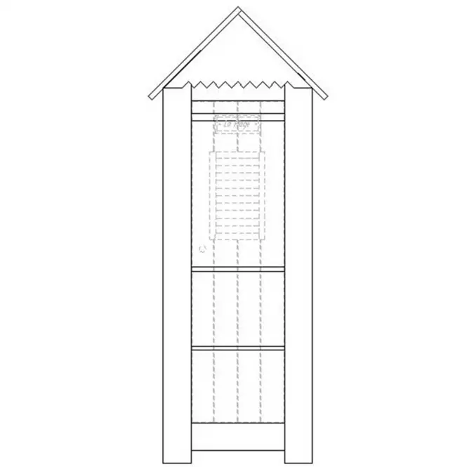 Skříň Marsylia 72cm Bila,2