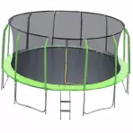 Trampolína COMFORT 457cm zelená s žebříkem