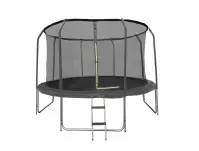 Trampolína COMFORT 366cm černá s žebříkem Trampolína COMFORT 366cm černá s žebříkem