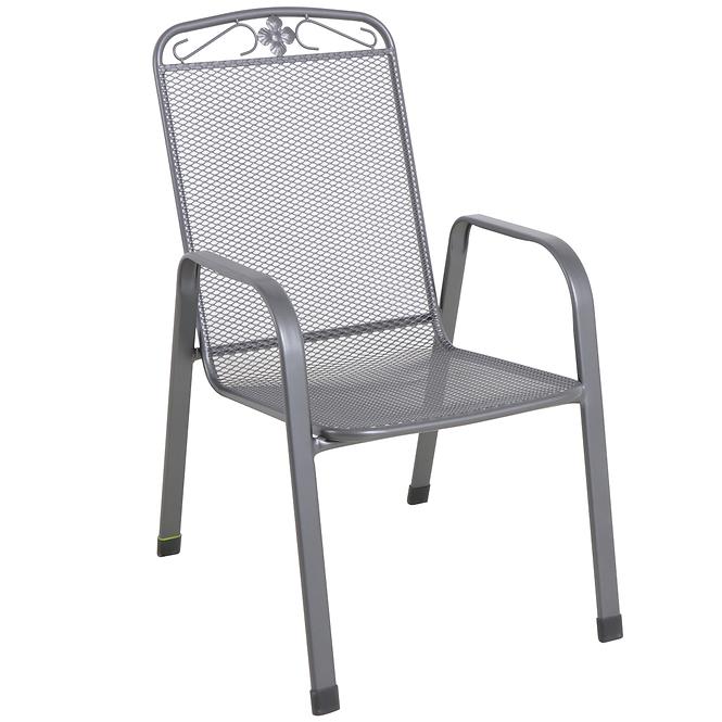 Zahradní kovová židle 57.5x65x92 cm