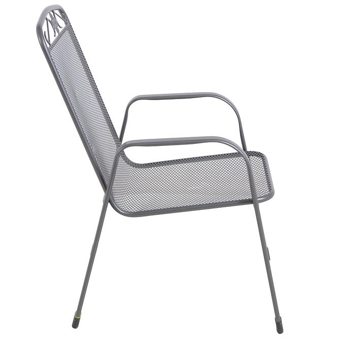 Zahradní kovová židle 57.5x65x92 cm,4