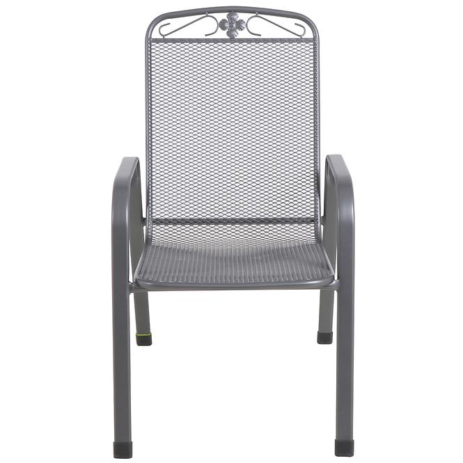 Zahradní kovová židle 71x56x93cm