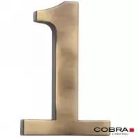 Cislo 3D bronz cesany 1 - 10 cm