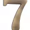Cislo 3D bronz cesany 7  - 10 cm,2